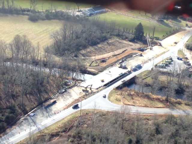 Work is progressing ahead of schedule on the Davidson River Bridge