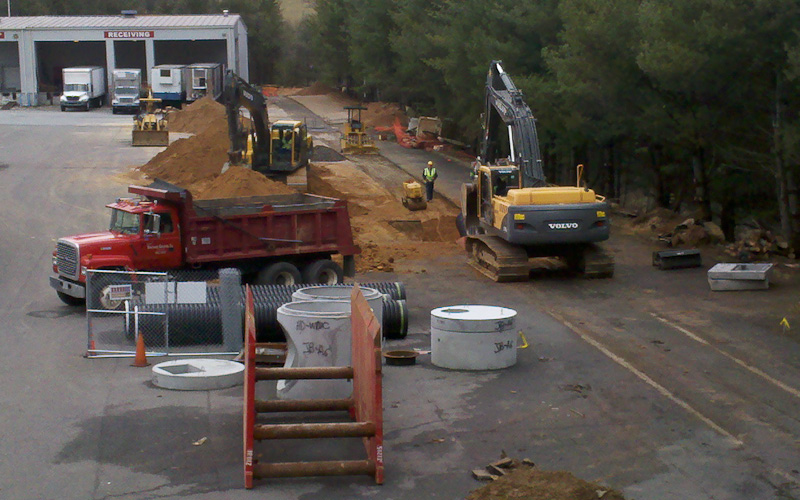 One of our current projects is replacing 782 linear feet of existing metal culvert at the WNC Farmers Market in Asheville, North Carolina. Over the years Jerry T. Whitmire Grading has worked on numerous private and commercial projects in Asheville and Buncombe county. 