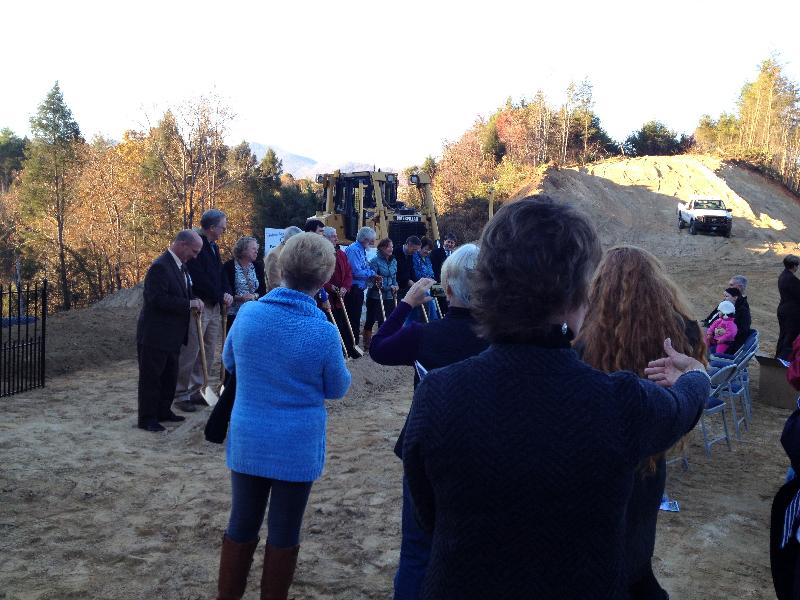 MAHEC held a ground breaking celebration at the Lake Lure Professional Park.