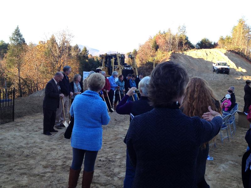 MAHEC held a ground breaking celebration at the Lake Lure Professional Park.