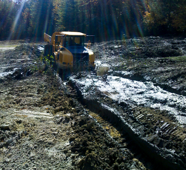 Whitmire Grading provides grading services for the construction of lakes and ponds.